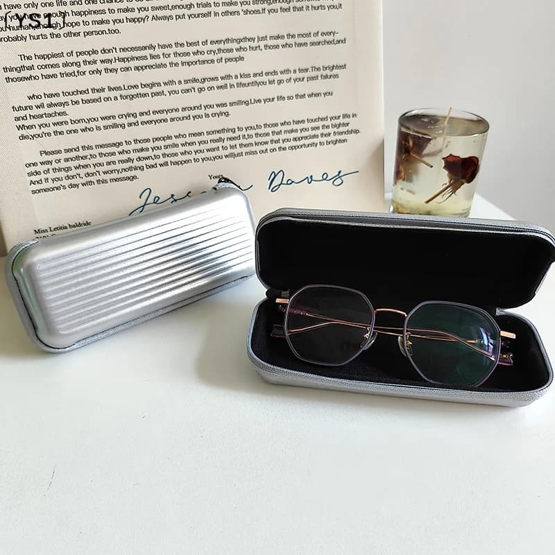 〔YS1〕Advanced Creative Trolley Case Glasses Box Men's And Women's Portable Storage Box Simple Glasses Sunglasses