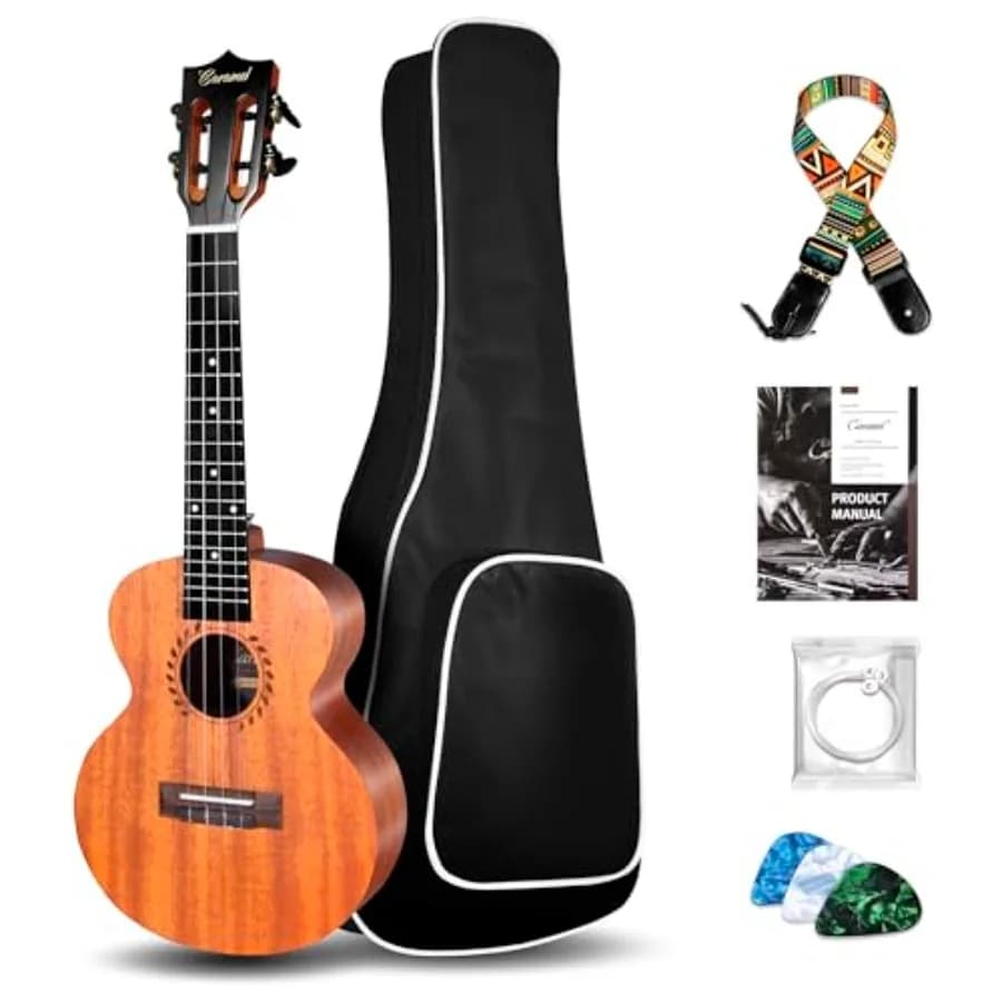 BAM48 African 30 in Ukulele for Beginner: mahogany body, natural finish, lightweight design, ideal for beginners