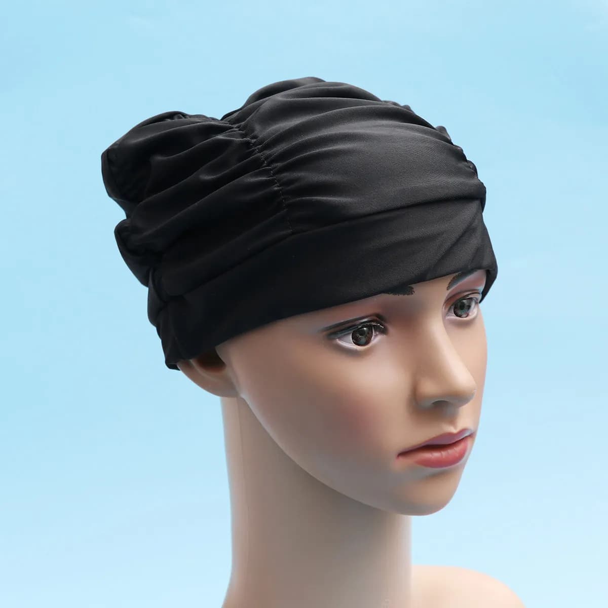 2 Pezzi Cuffie da Nuoto Donna Plissettate Impermeabili con Protezione Orecchie Leggere per Piscina Spiaggia Accessori Costumi da Bagno Estivi