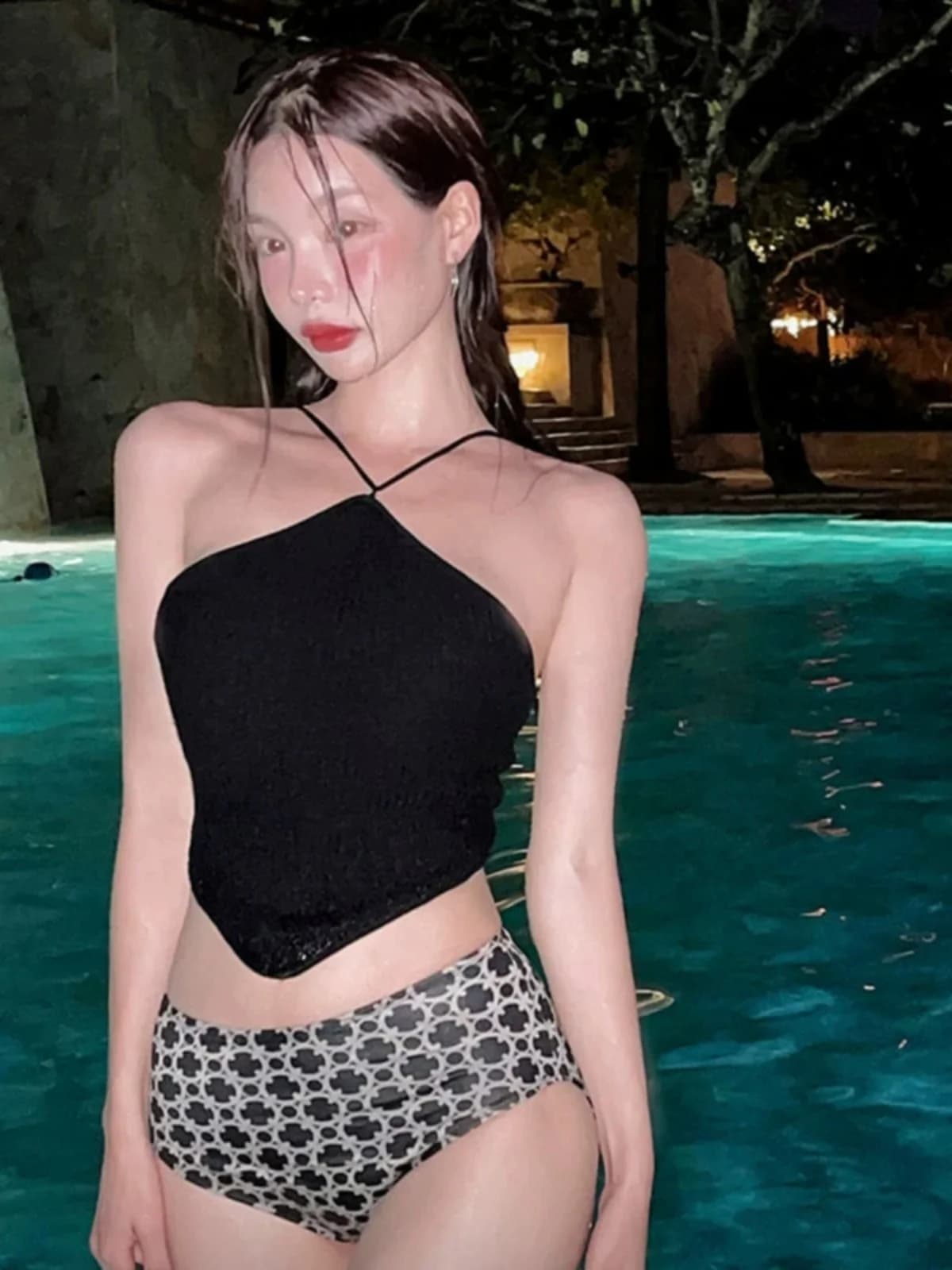 New Sexy Korean Women's Bikini with Spacco, for Small, Fashionable, for Thermal Waters, Bathroom Costume
