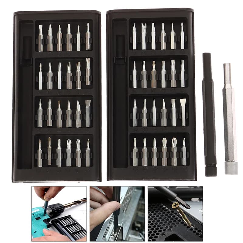 Set di cacciaviti magnetici di precisione 25 in 1 Strumento di manutenzione multifunzionale per la riparazione di elettronica di precisione del computer del telefono