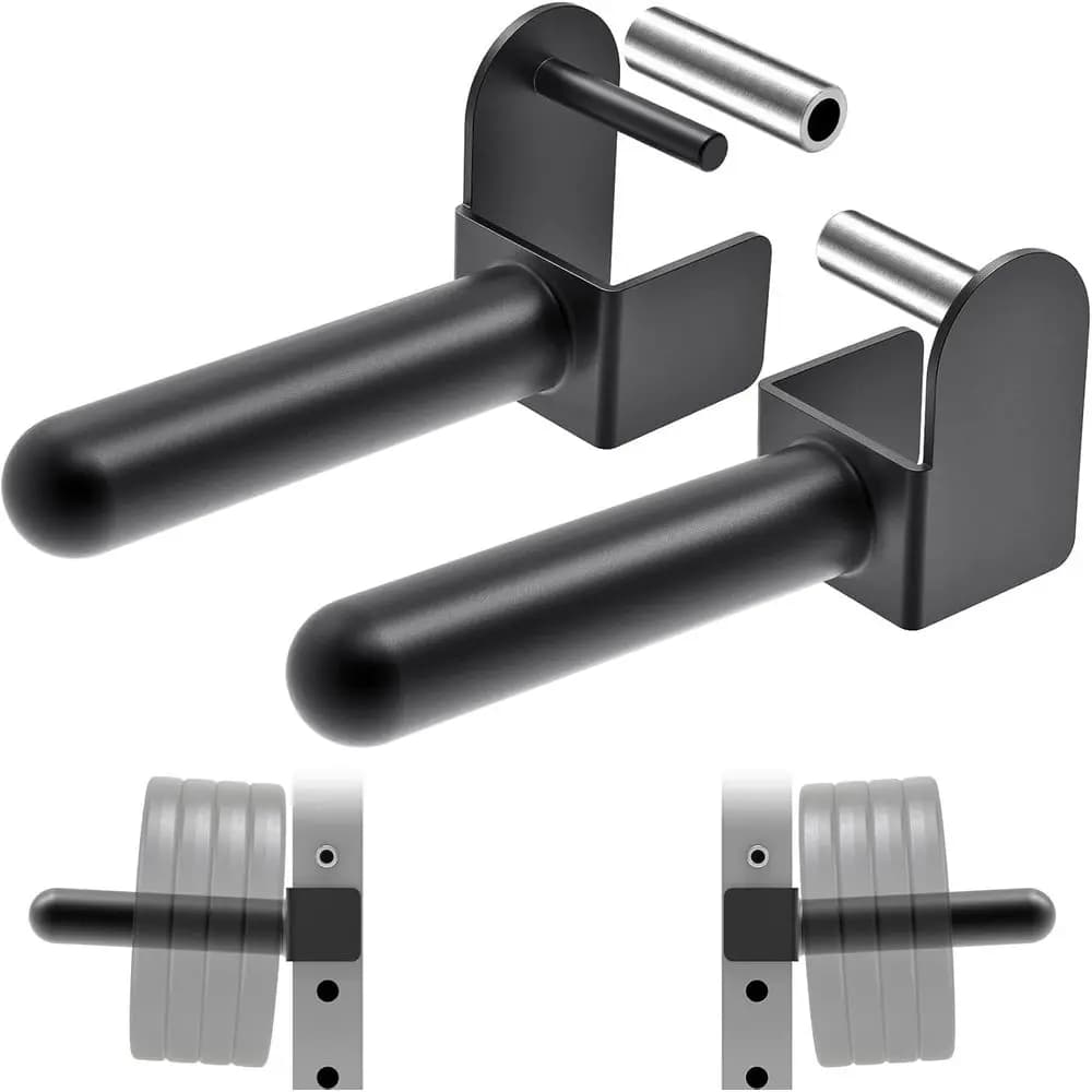 Support for Weights or Rack for Powerlifting 2x2 and 3x3 - Accessories or Container - Supports 1 or 2 Inch Plates - Set of 2