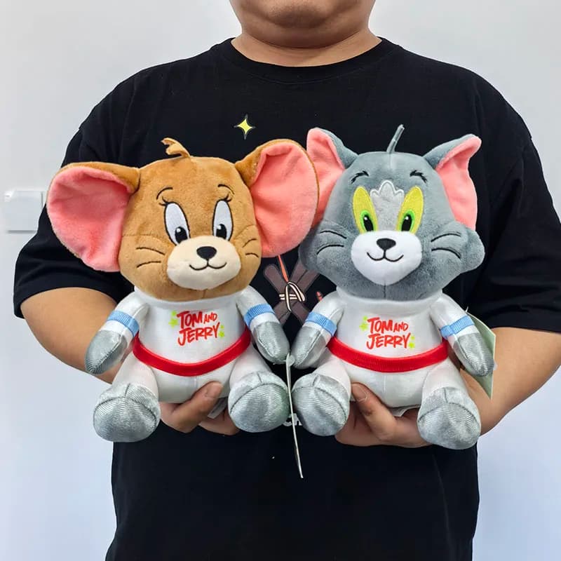 Nuovo arrivo 20 cm astronauta spaziale Tom e Jerry peluche carino originale bambola di peluche regalo di compleanno perfetto