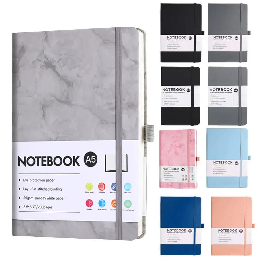 Quaderno di carta in stile professionale, formato A5, con carta addensata, per ufficio, compatto e leggero, per venditori