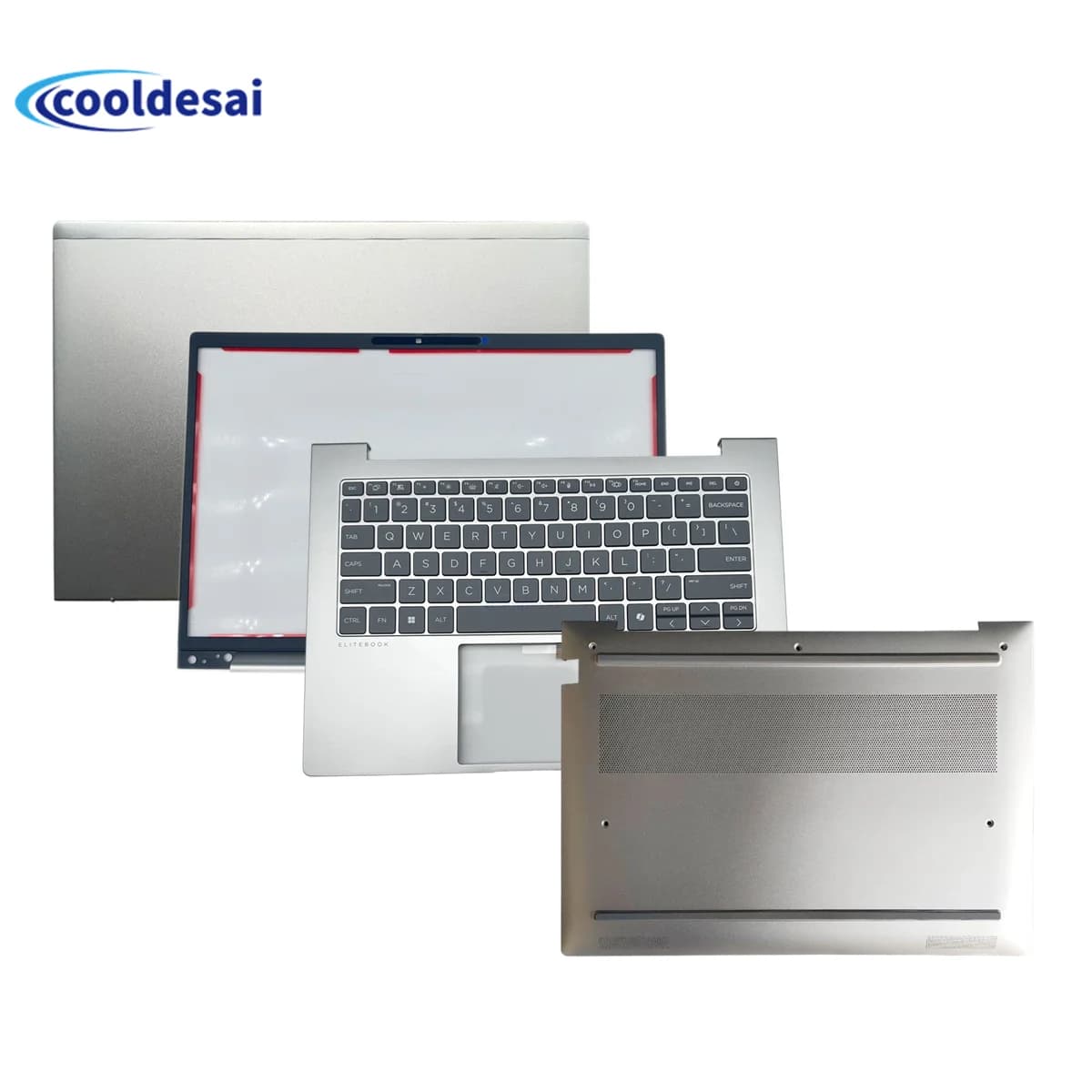 Cover per Laptop HP EliteBook 640 G11 645 G11, Cornice LCD IR, Cover Superiore, Scocca, Copertura Schermo Laptop, Tastiera Argento N96561-001