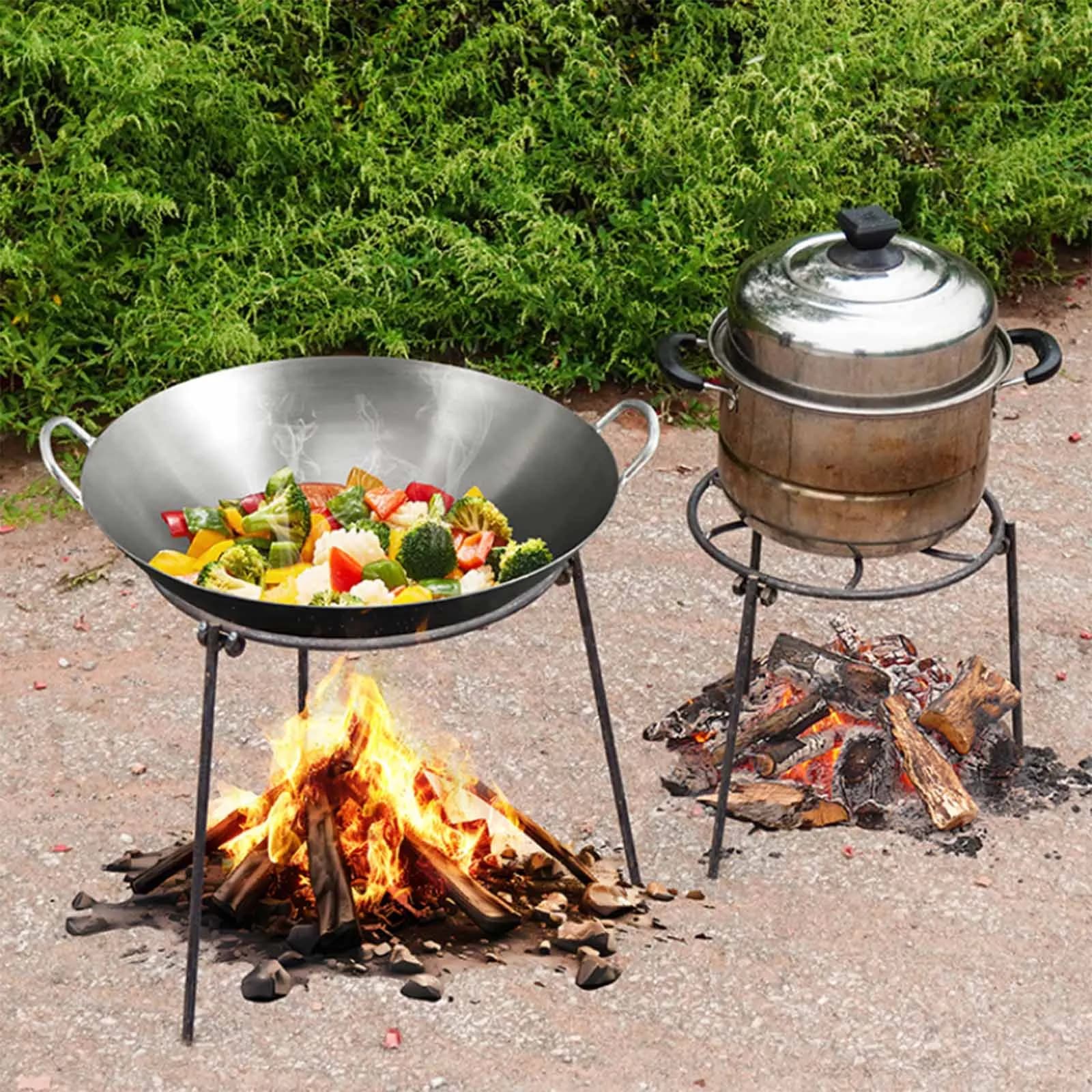 Support Foldable for Camping Grill, Portable Pentol Door, Camping Kitchen Accessories and Picnic