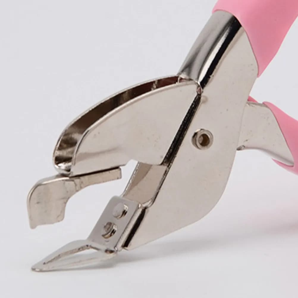 Dispositivo per rimuovere graffette rosa acceso, leggero e compatto, per ufficio, scuola e casa