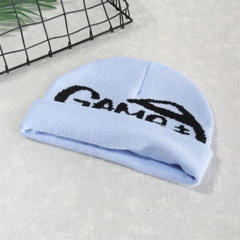 652F Unisex Headphone Hat Y2k Game Day Pattern Skull Cap Turbanti for autumn winter