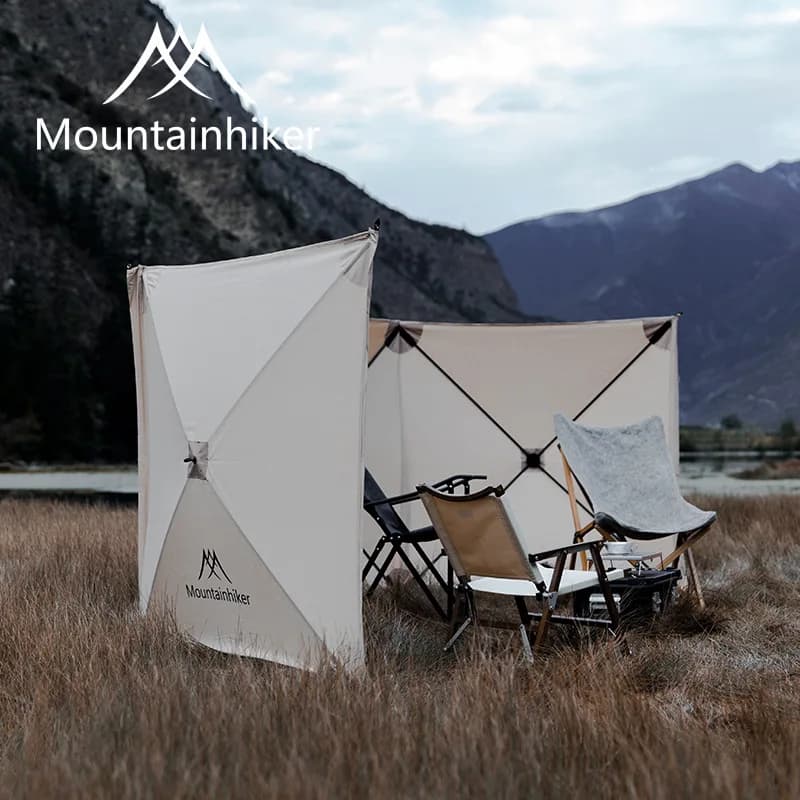Alpinista camping outdoor gas stove burner shelter wind break wall for hiking Picnic BBQ assembly free folding windscreen