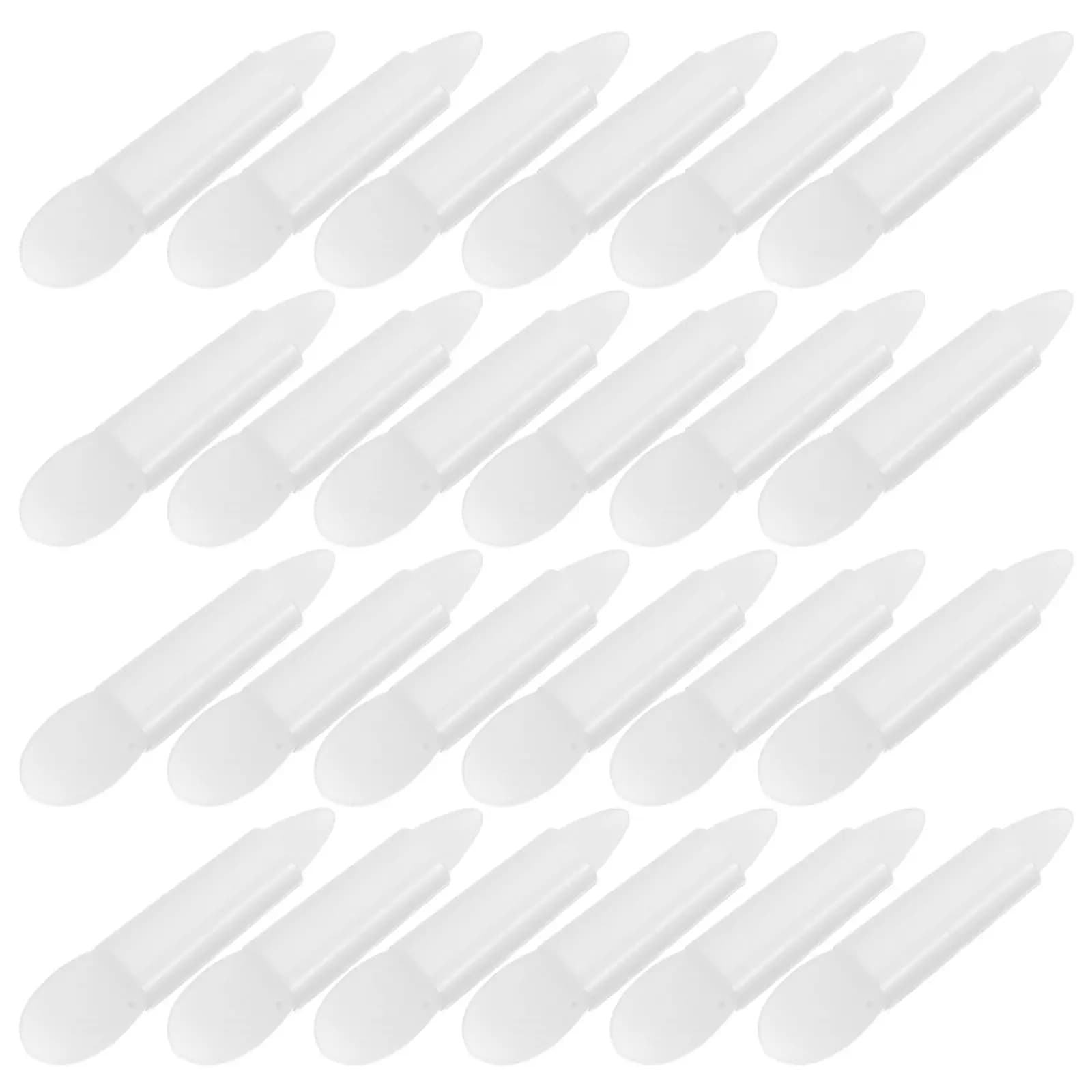 Set of 50 Makeup Brushes, Silicone Brush for Umbrella and Lip, Reusable Double Toe Glitter Applicator, Lip Mask Applicator, Makeup Tool