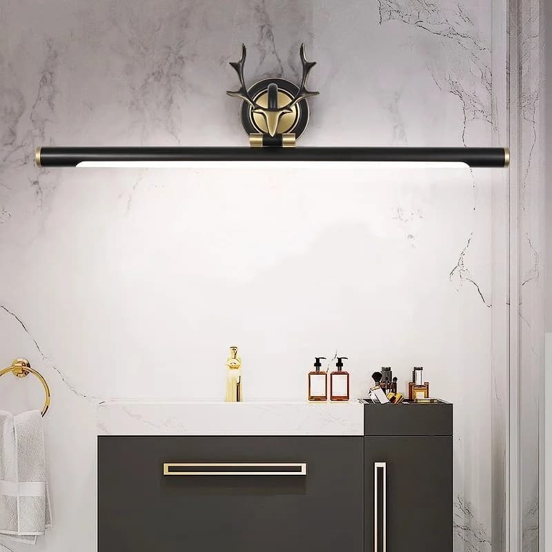 Luci da specchio a LED Lampade da parete Bagno Impermeabile Bianco Nero Lampada piatta a LED Lampada da parete moderna per interni Illuminazione da bagno Make Up