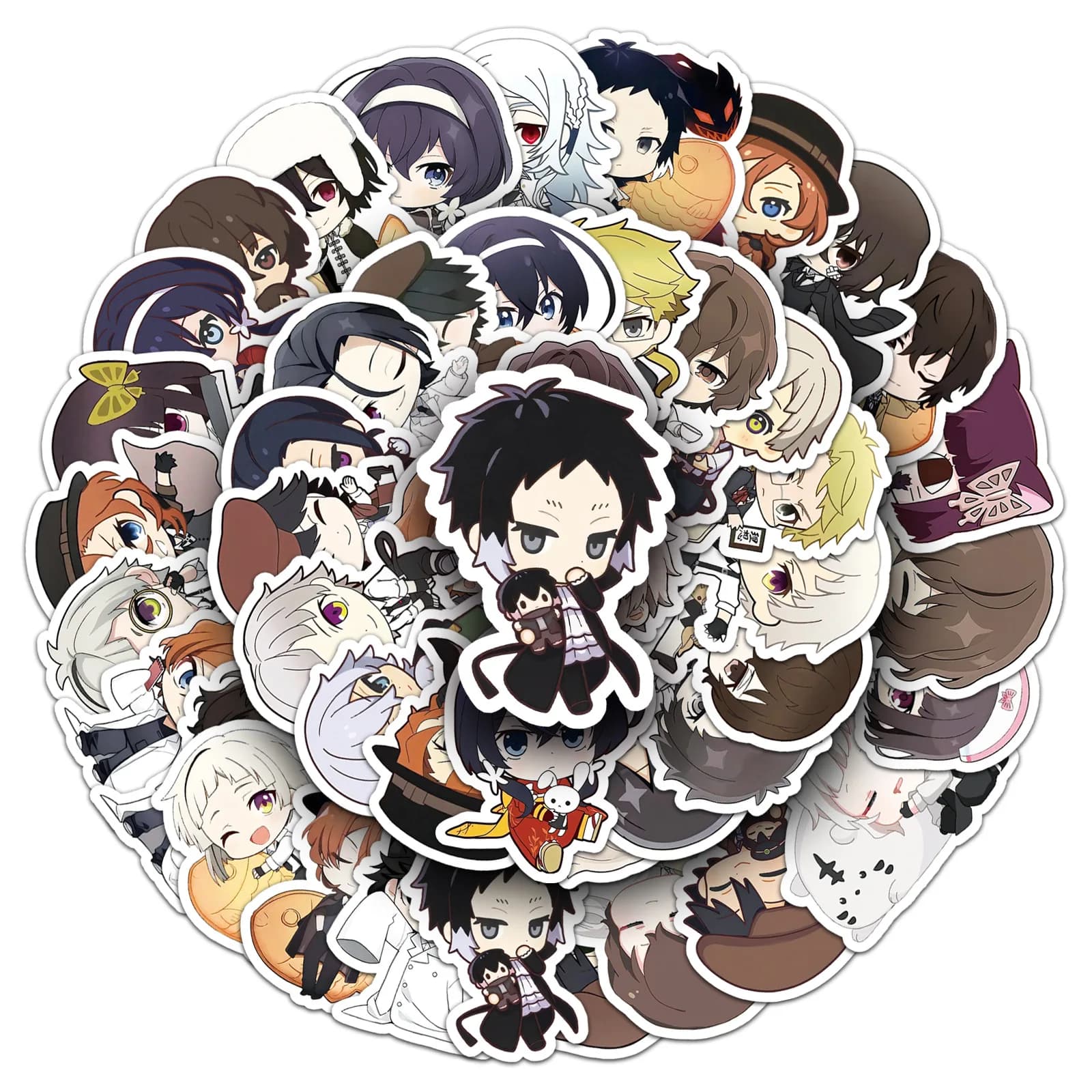 51 pz Bungo Stray Dogs Cartoon Graffiti Adesivi FAI DA TE Telefono Chitarra Laptop Notebook Valigia Tazza Adesivo Impermeabile Giocattoli Per Bambini Regalo