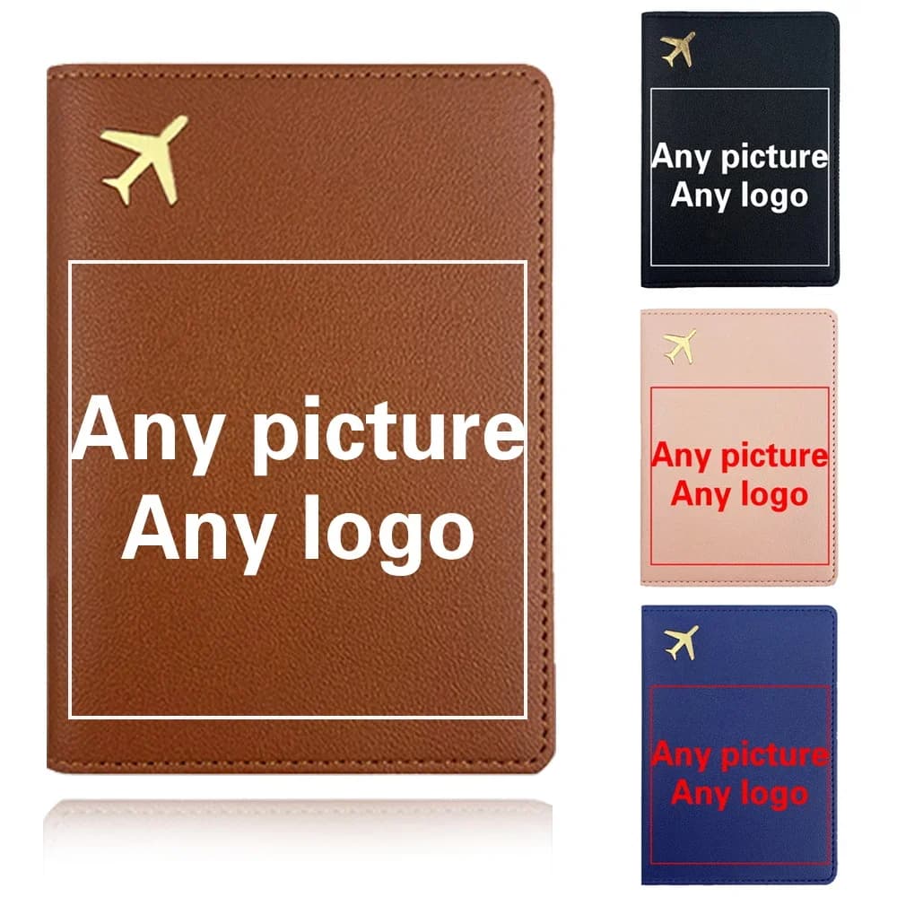 Custodia protettiva per passaporto con custodia per passaporto in PU con foto personalizzata