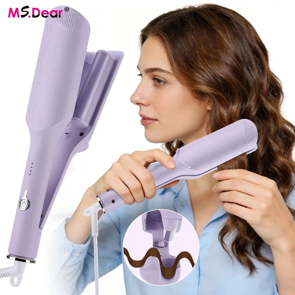 32MM Hair Curler Curling Tool Egg Roll Lasting Styling Fast Heating Deep Wave Electric Curling Iron 4 Temperature Adjustable