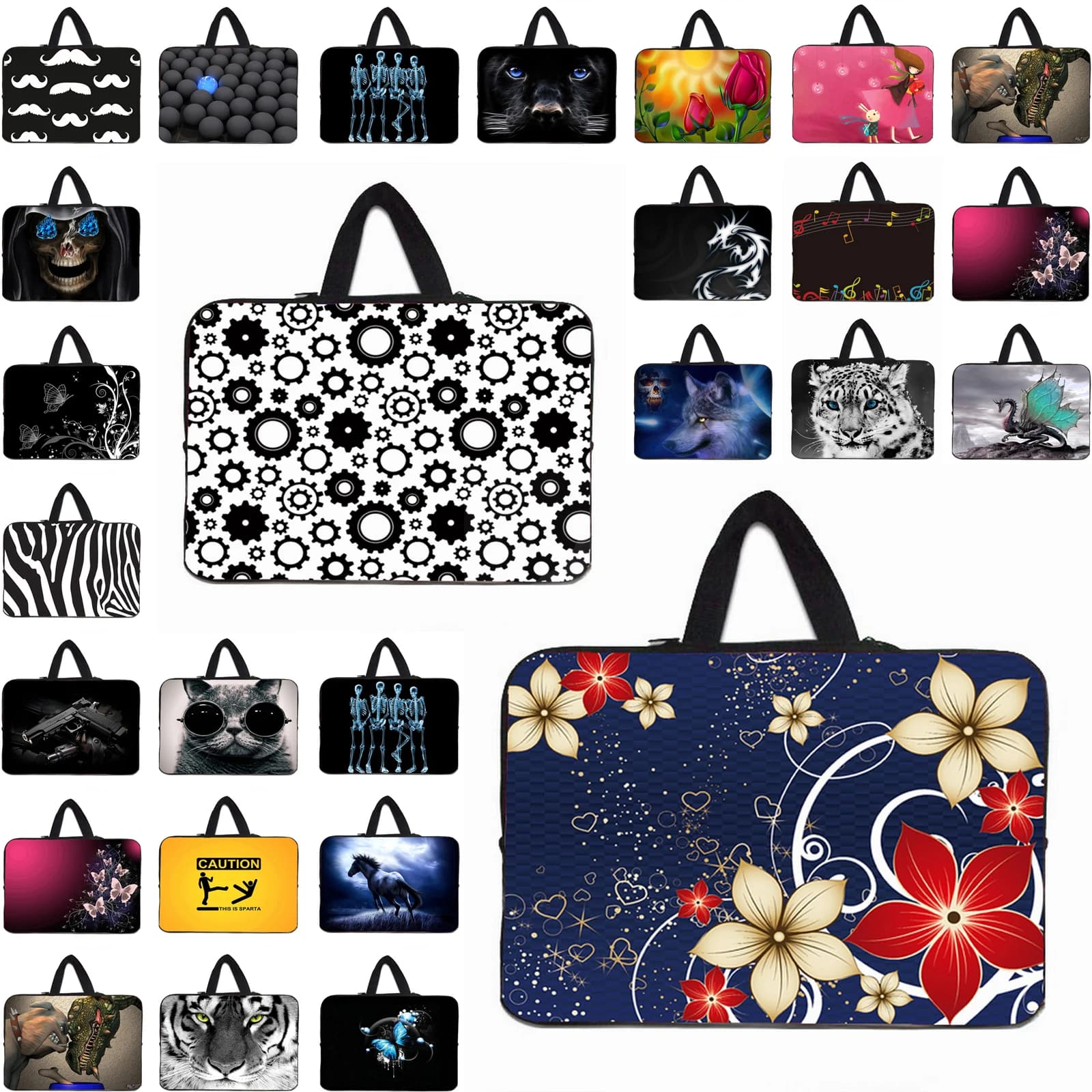 Borsa in Neoprene per Laptop, Custodia per Chromebook 10-17 Pollici, Borsa Protettiva per MacBook Air M4 15, OnePlus Pad 3 13.2", Lenovo, DELL XPS 14, Mini PC