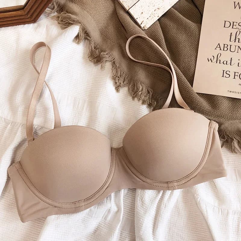 Sexy Women 1/2 Cup Push Up Bra High Quality Seamless Underwear Wireless Comfort Lingerie Plus Size Brassiere 7 Color Optional