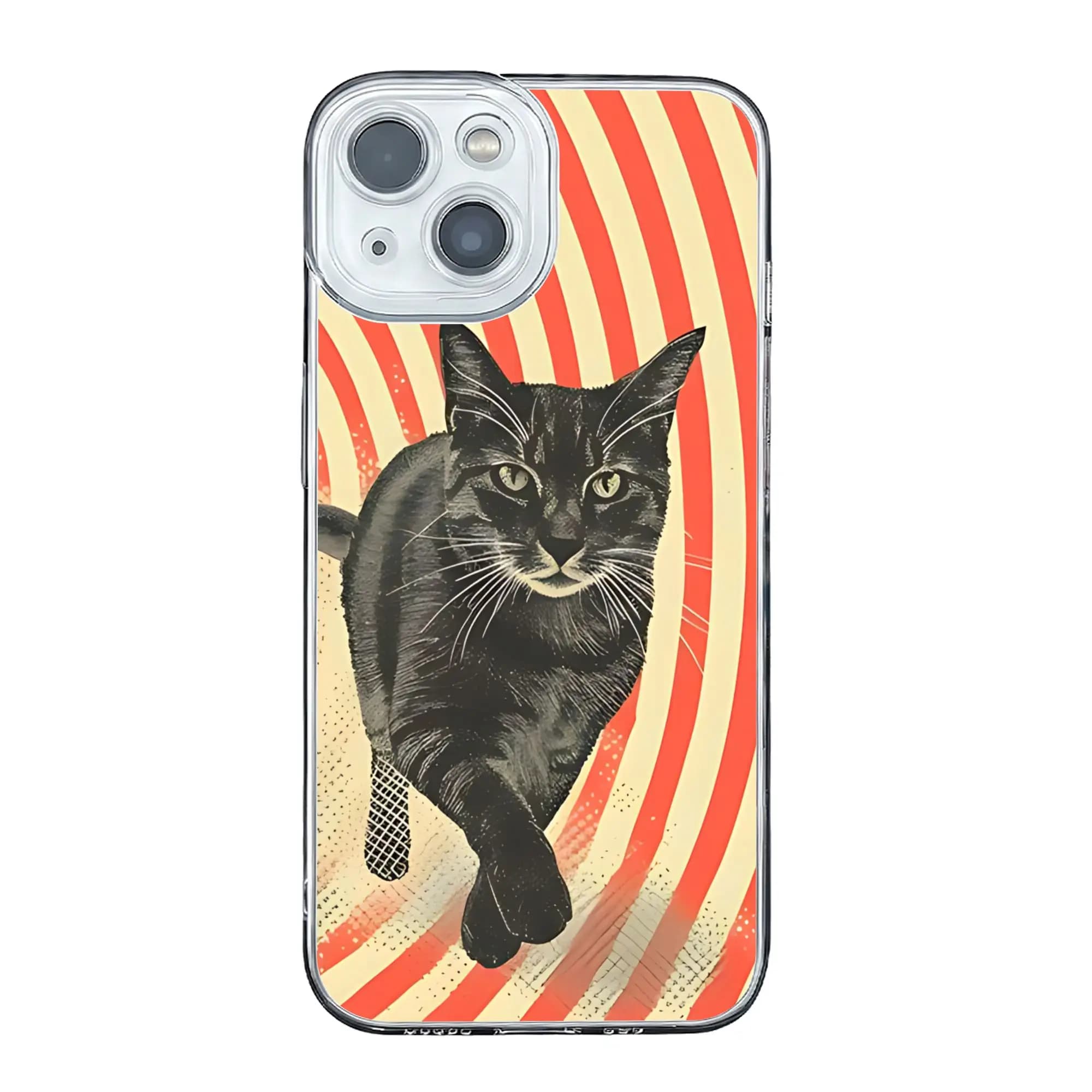 Cover anti-collisione per iPhone 17 16 15 14 13 12 11 Pro Max con motivo gatti