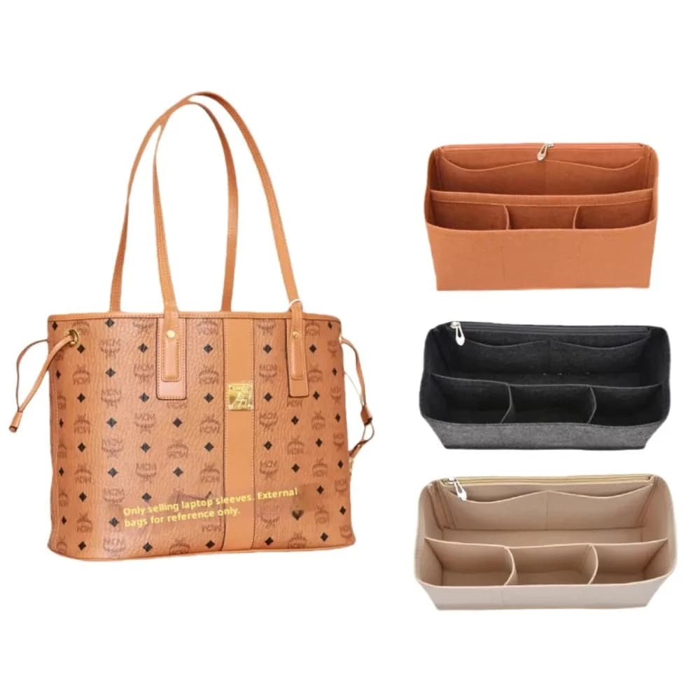 Borsa in feltro per organizer per borsetta, borsa modellante per inserto in borse per MCM LIZ Visetos Speedy Neverful
