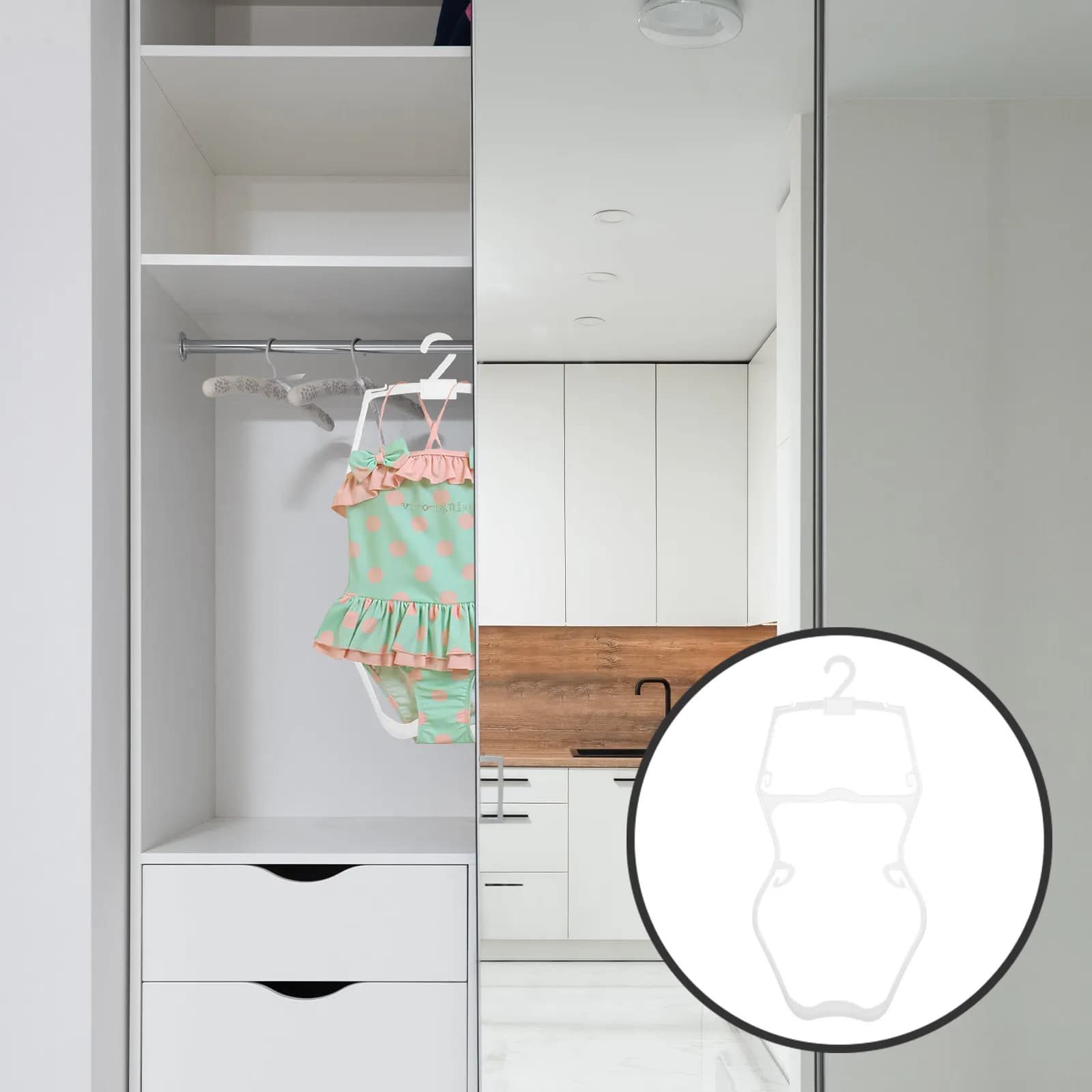 5Pcs Swimsuit Hanger Strong Non-Deformable Plastic Hanger for Swimwear Organization At Home Or Clothes Store