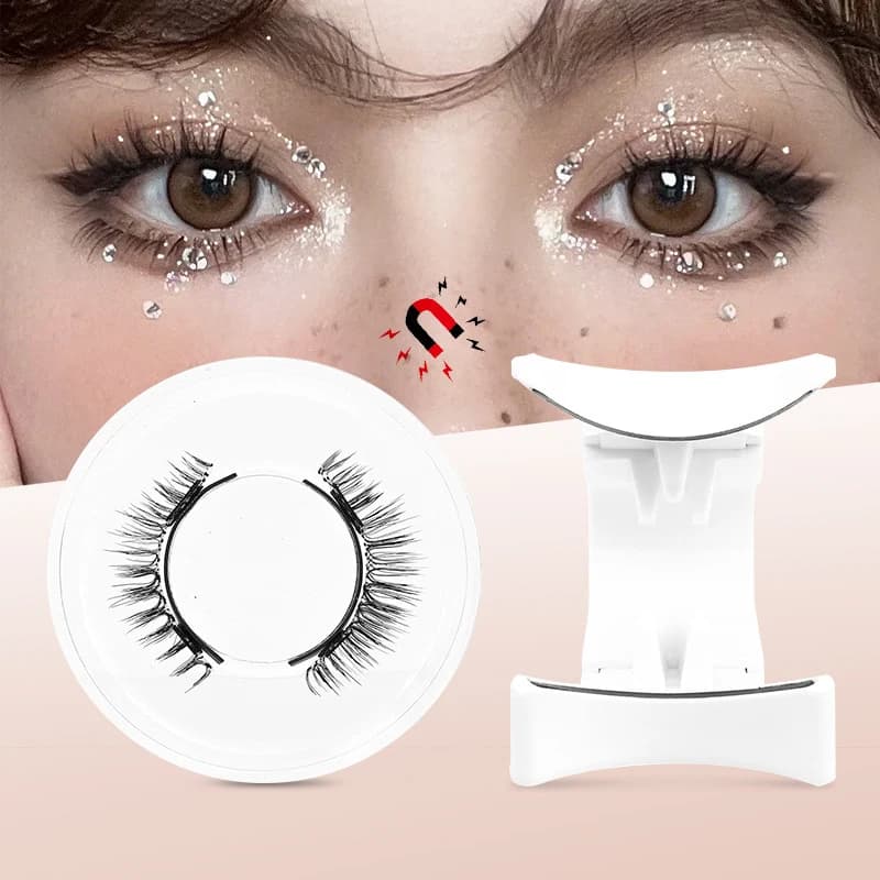 1 pair of magnetic eyelashes reusable magnetic eyelash extension kit and tweezers without glue necessary soft fake eyelashes makeup