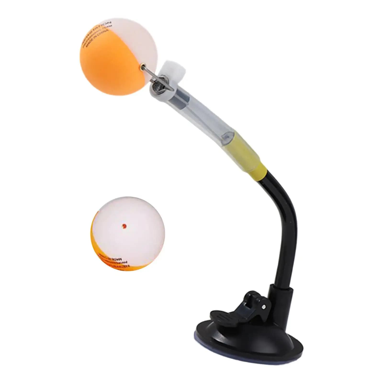 Robot per Allenamento Tennis da Tavolo, Macchina da Ping Pong da Tavolo per Esercizi Indoor, Clip per Palline con Ventosa per Casa e Palestra