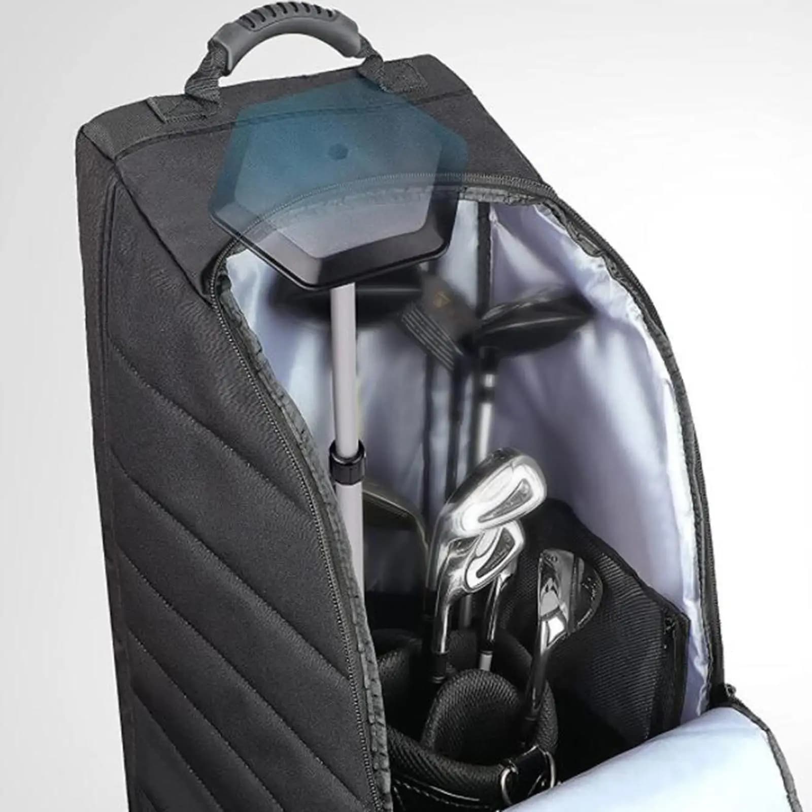 Borsa da Golf da Viaggio con Asta di Supporto per la Schiena in Alluminio, Bastone di Supporto per Golf, Braccio Rigido