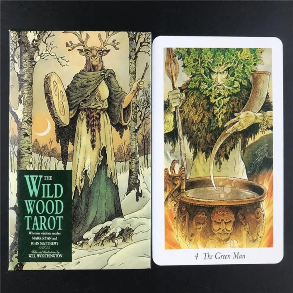 Carte da gioco Wild Wood Tarot English Mysterious Animal 10,3*6 cm
