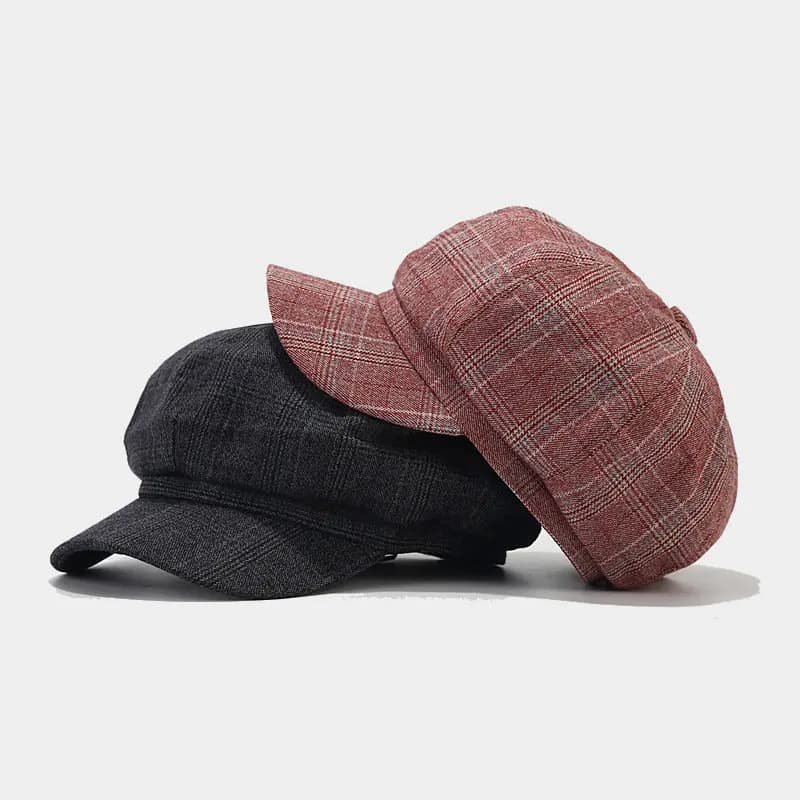 2023 solid octagonal hats in acrylic four seasons for women and men caps hat by painter cap 128