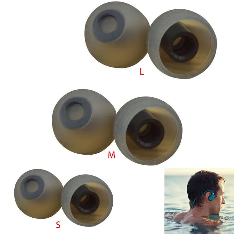 3 pairs of waterproof earphones for Sony SP900 WS413/WS414/WS623/WS625 earphones for earphone earphones for earphone earphones