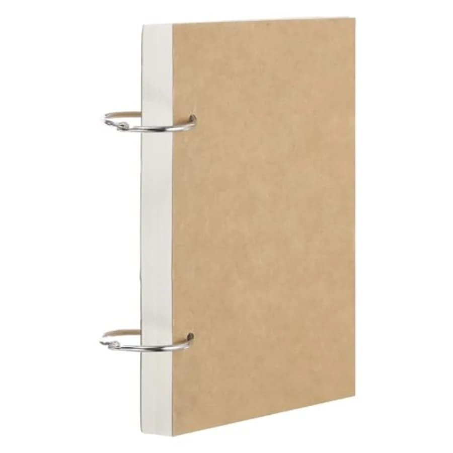 PATIKIL Loose Leaf Sketch Book, 75 Sheets 150 Pages 160GSM 160GSM Refillable Thickened Spiral Sketchbook for Drawing Painting A