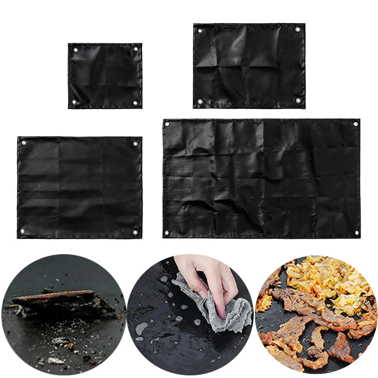 Outdoor Fireproof Mat Heat Resistant Campfire Blanket for BBQ Deck Protection Barbecue Kit Camping