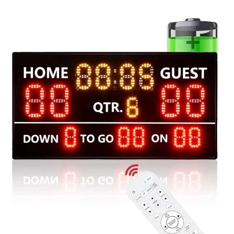 Rechargeable Outdoor Electronic Counter for Rugby and Football Training Remote Control Scoreboard