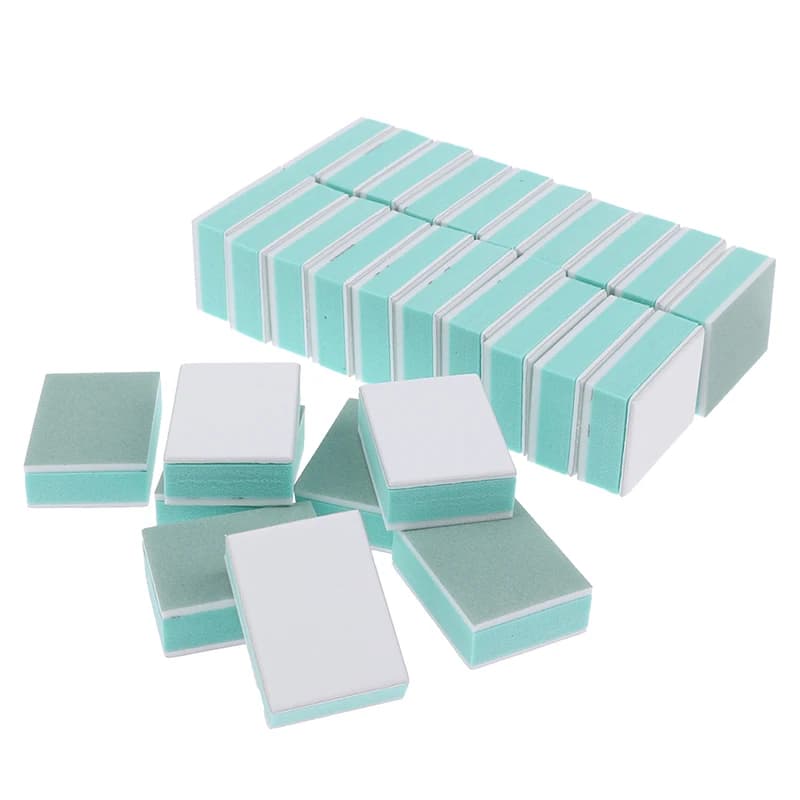 50 Pz/Lot Mini Nail Buffer Block Grana Nail Art Polishing Gel Nail Polish Uv Brilliant Buffer File Set of Lime Do by You