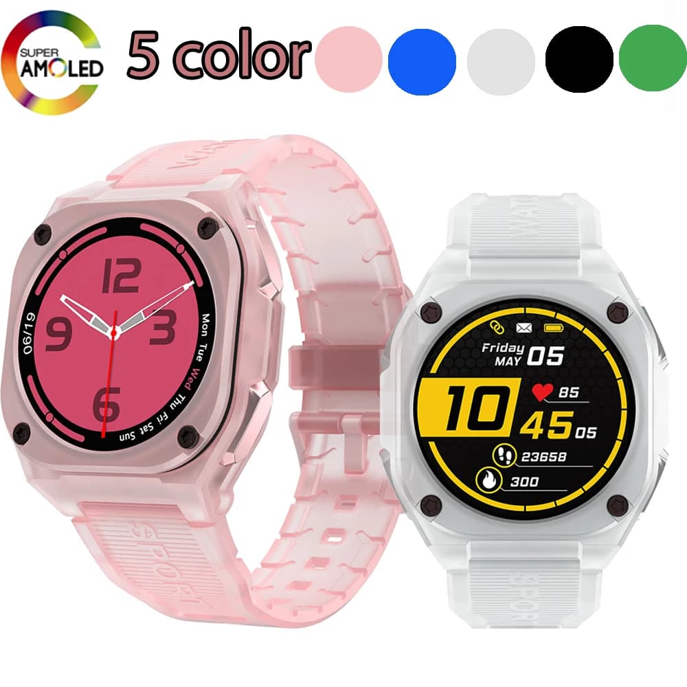 Smartwatch 2026 Impermeabile IP68 con Schermo AMOLED, Orologio Sportivo Intelligente con Batteria da 300mAh e Chiamate Wireless per Uomo e Donna