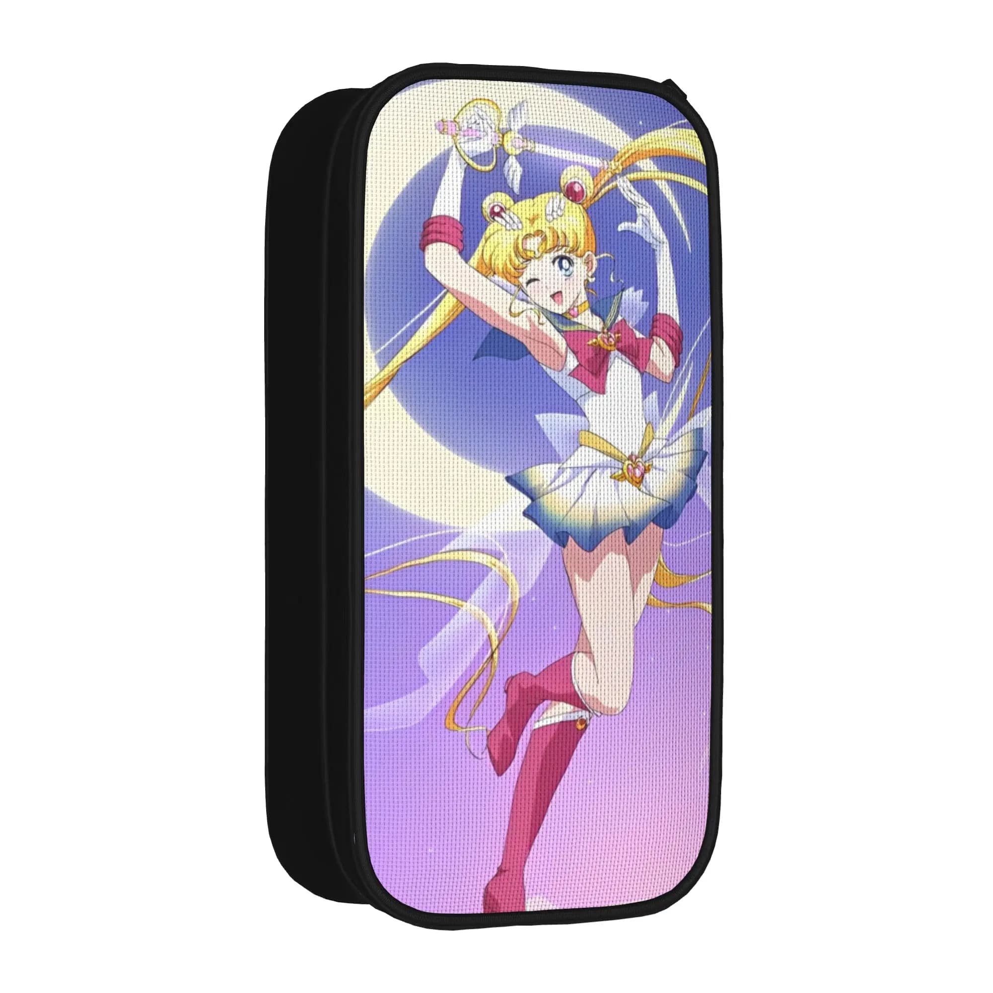 Astucci per Matite Anime Sailor Moon, Divertenti Portapenne Cartoon, Borse Portaoggetti Grandi per Studenti, Astucci Scolastici e per Cosmetici