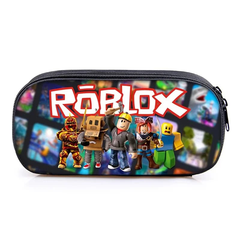 Astuccio per la scuola primaria Robloxed, portamatite, scatola per cancelleria, borsa scolastica con cartoni animati Kawaii, prodotto decorativo per zaino