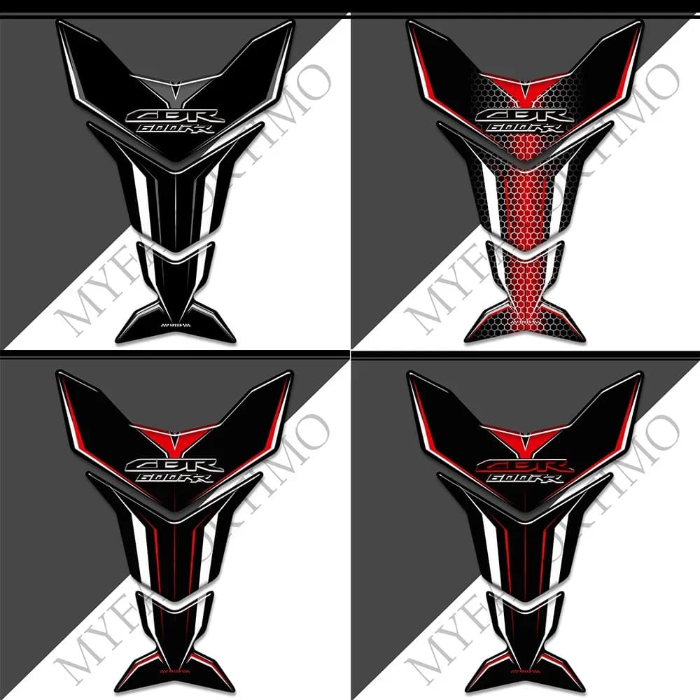 Motorcycle For CBR600RR CBR 600RR HRC Fireblade Tank Pad Grips Fuel Kit Knee Protector Stickers Decals 2007-2012