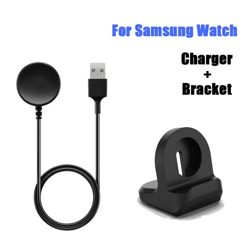Cavo di ricarica USB da 1M per Samsung Galaxy Watch 5 Pro 5 4 3 supporto di ricarica per Smartwatch con staffa universale per supporto Dock attivo 3 2