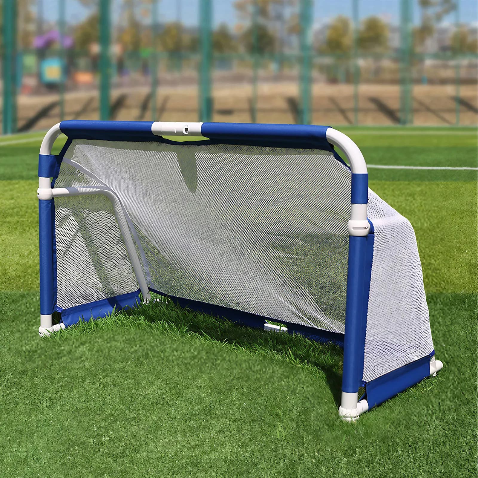Foldable aluminum football door Portable football net Fast installation for children Adults indoor and outdoor training games
