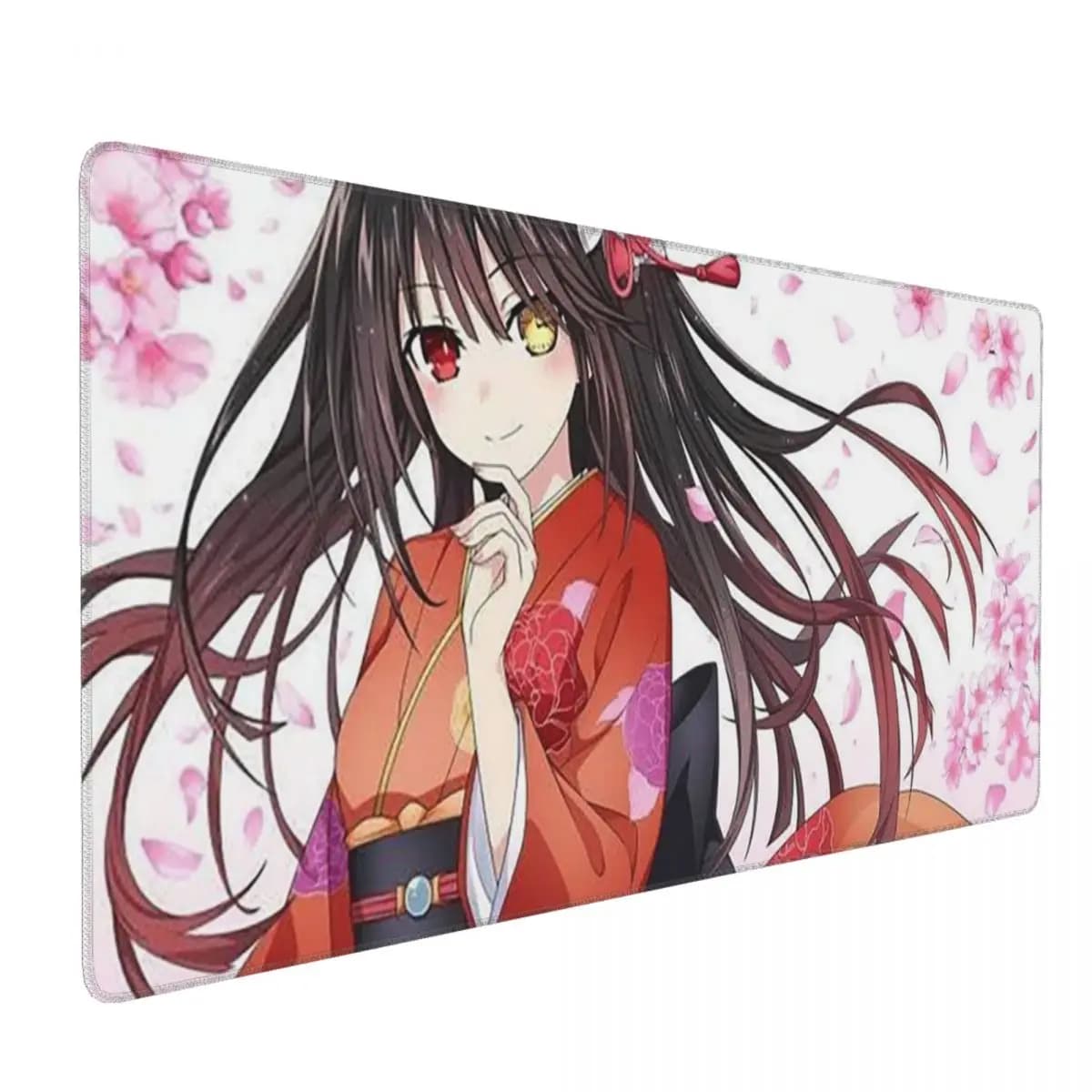 Tappetino per mouse grande Anime Girl Tokisaki Kurumi Gamer PC Laptop Tappetini per tastiera Tappeto per computer Accessori da ufficio Tappetino da scrivania