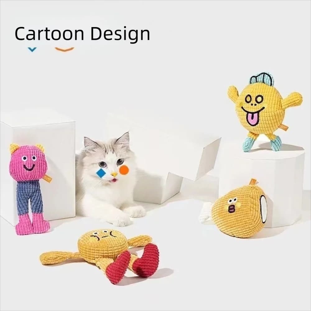 Durevole e carino giocattolo stridulo interattivo gioco automatico divertente allenamento dentizione cucciolo giocattolo da masticare forniture per animali domestici