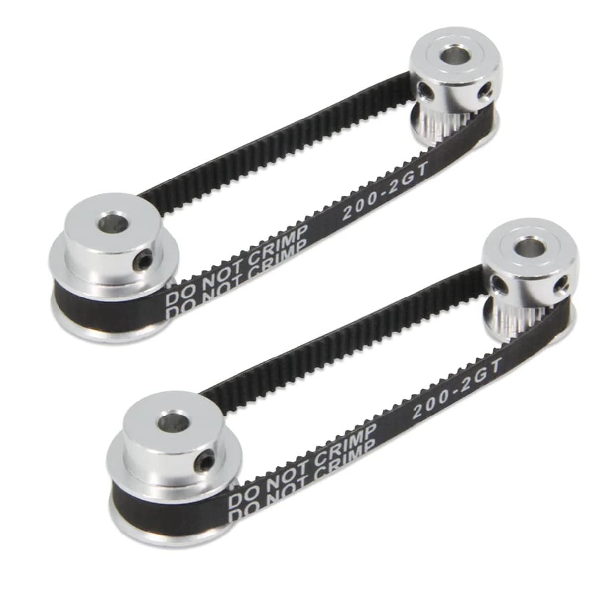 Lightweight 2PCS Set GT2 Synchronous Wheel 20&30 Teeth 5Mm Bore Aluminum Timing Pulley With Length 200Mm Width Belt (20-30T-5B-6
