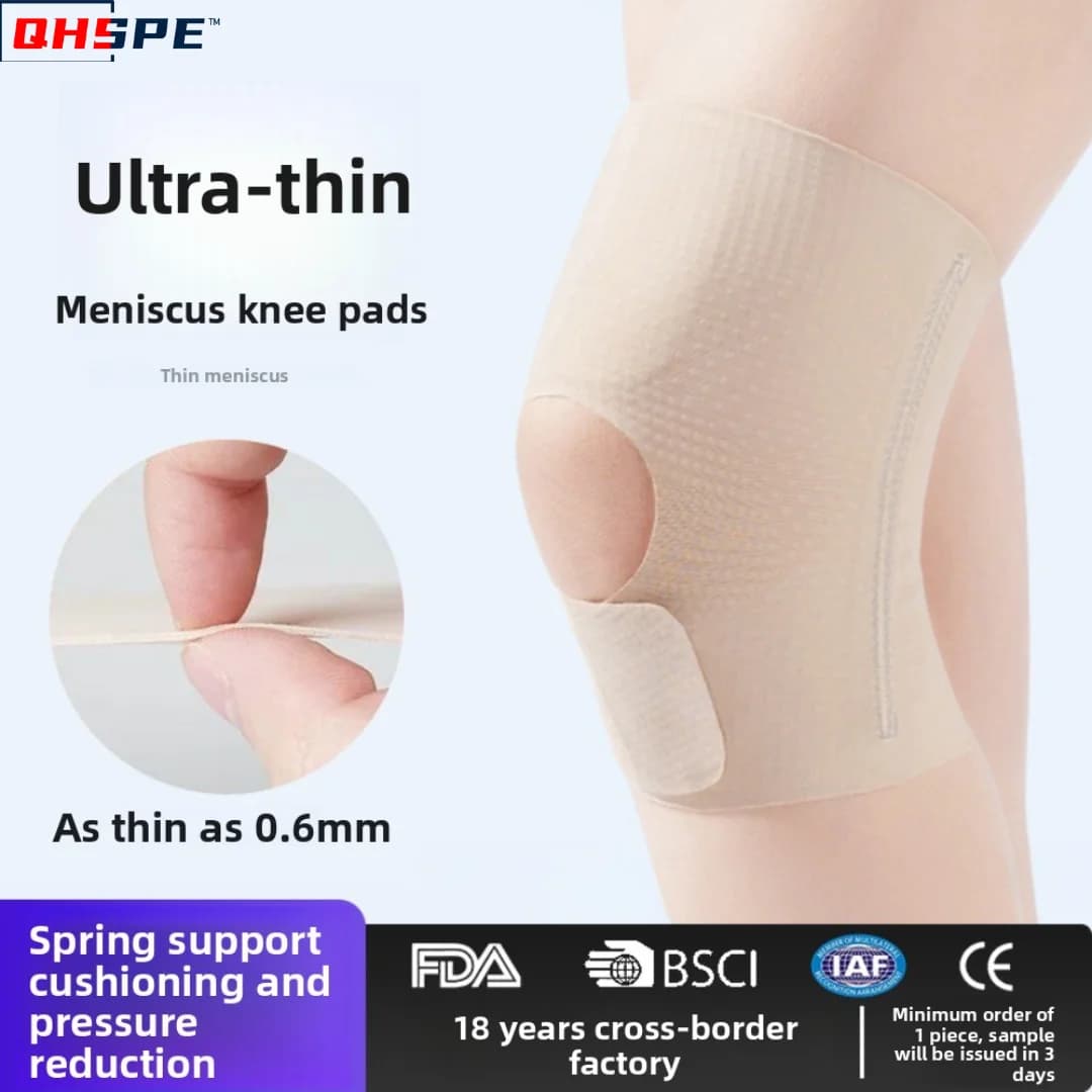 Ginocchiere sottili a menisco Sport giapponesi da corsa Supporto primaverile protezione fissa per il ginocchio estiva ultrasottile traspirante antiscivolo
