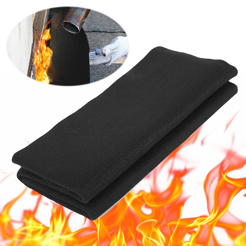 Heat Shield & Insulation Pad Up To 1800°F Carbon Felt Fireproof Welding Blanket for Grill Stove Pit Soldering Welders Plumbers