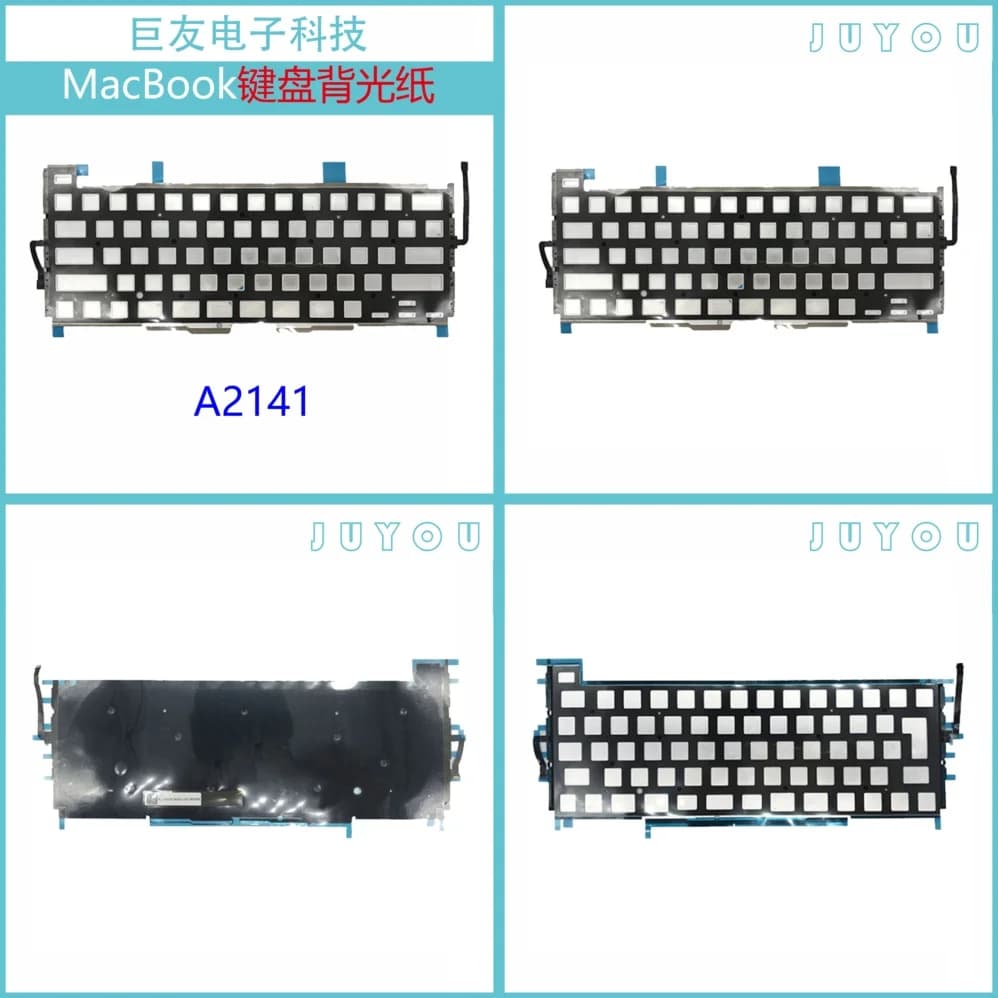Carta Retroilluminata per Tastiera Apple MacBook A2141, Ricambio Retroilluminazione Layout US UK 2019 2020, Illuminazione Tastiera Laptop
