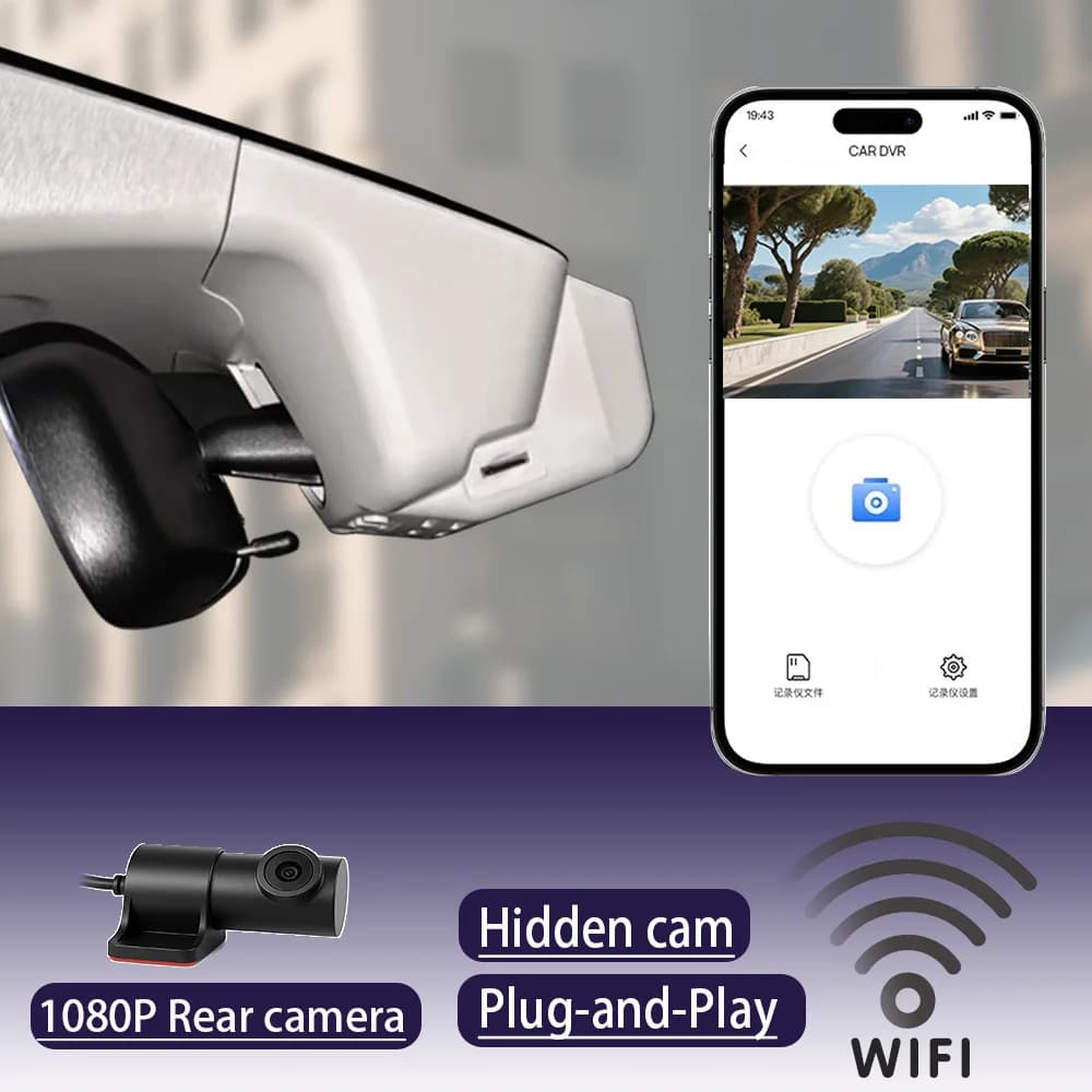 4K HD WIFi Car DVR Video Recorder Dash Cam For Honda CRV from 2019 to 2022 CR-V 2O23 to 2025 BREEZE 2160P Plug and Play APP Control