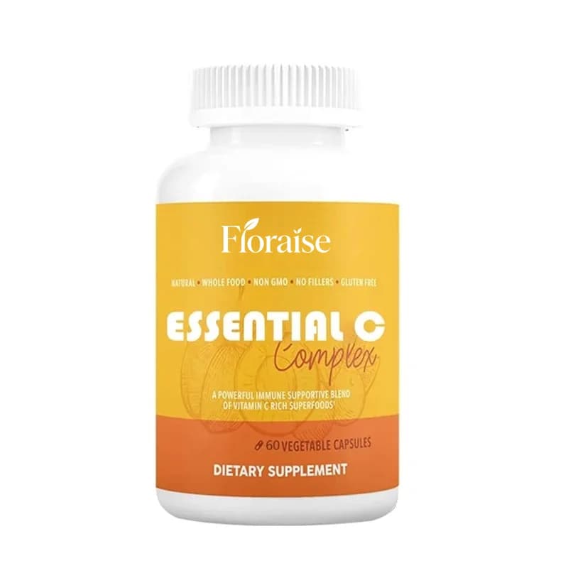 Vitamin C Supplement, 450mg - Organic Superfood Immature Coniferous Cherry, Camry Fruit - Free of Synthetic Ascorbic Acid