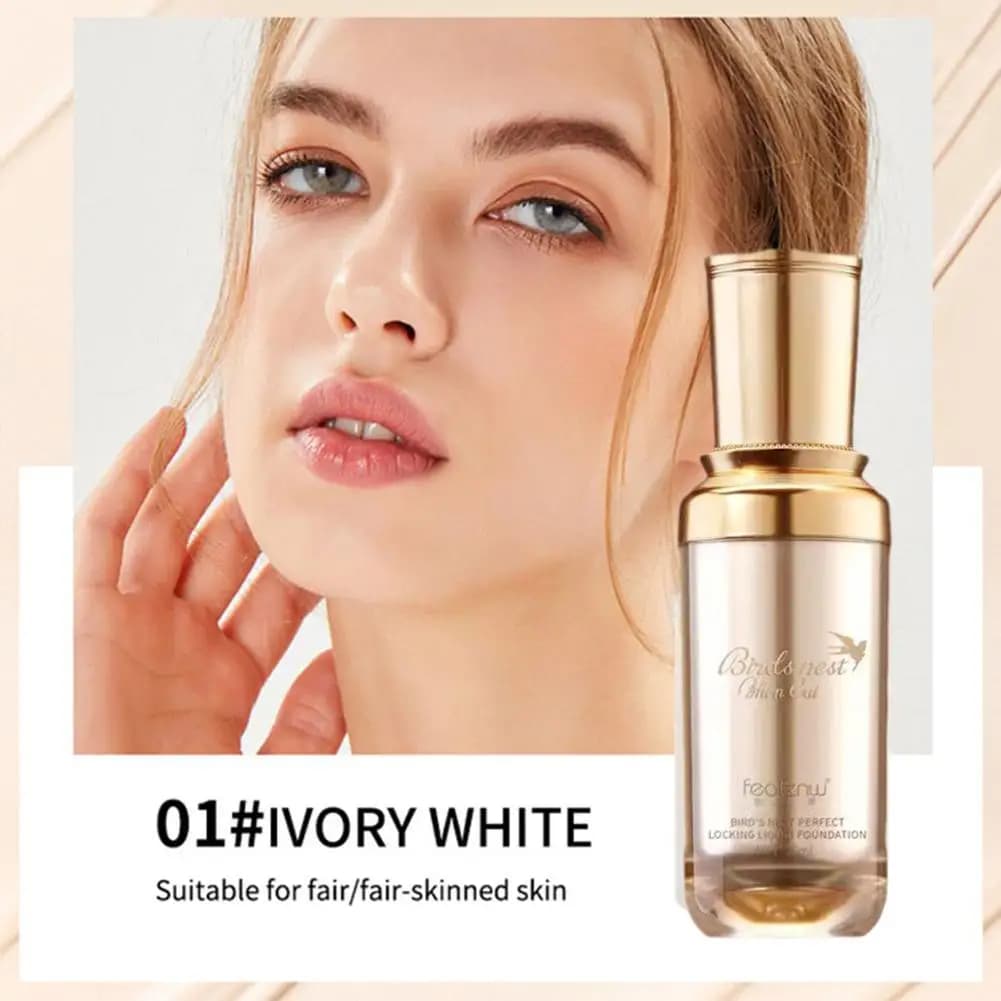 Fondotinta liquido idratante da 25 ml per nascondere efficacemente il trucco duraturo resistente al sudore e impermeabile