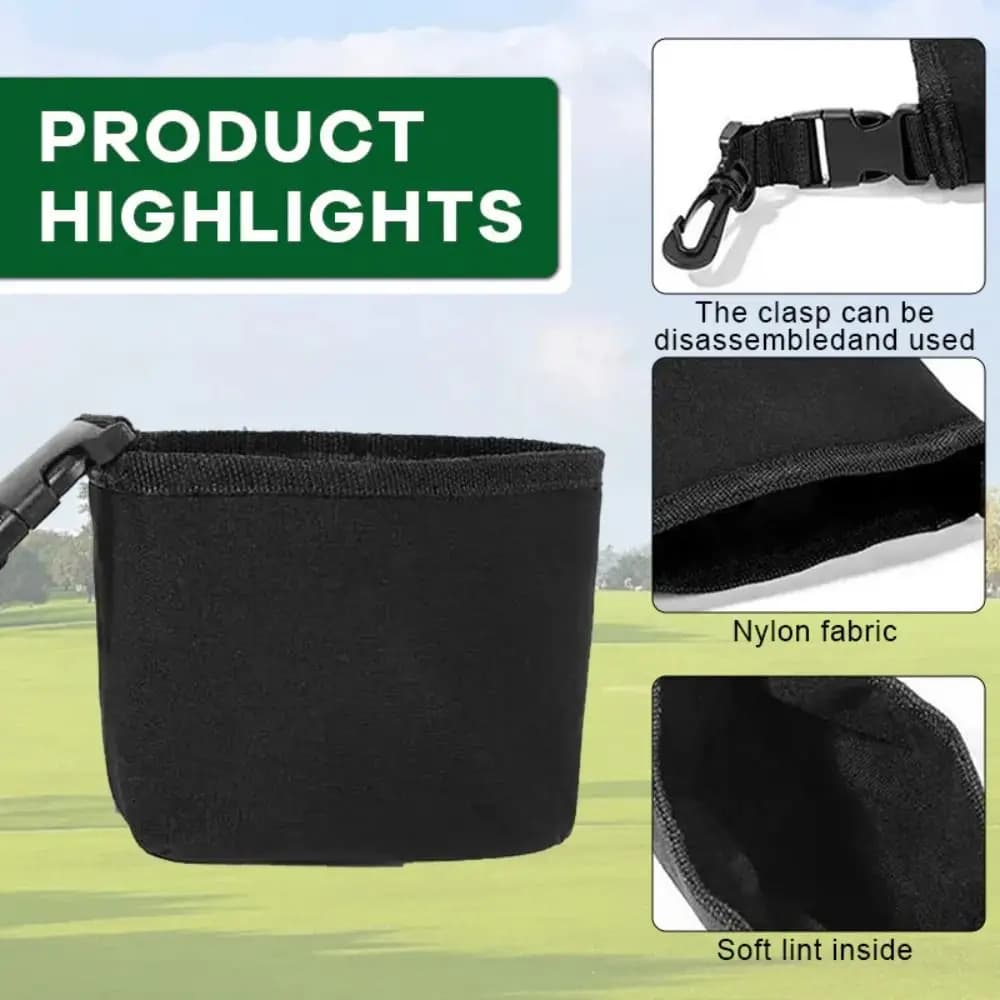 Portable Microfiber Towel Golf Club Cleaner Multi-Functional Durable Golf Ball Washer Professional Club Scrub Golf Accessories