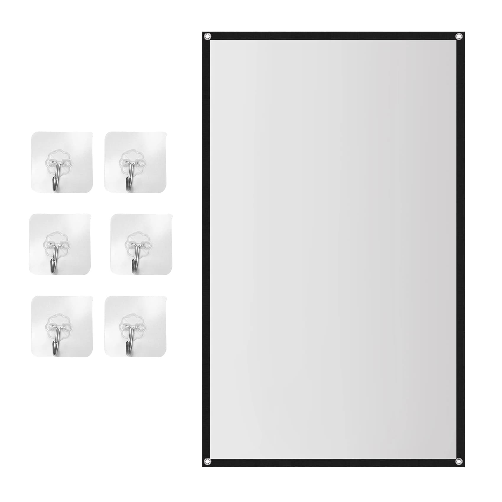 Schermo per proiettore portatile A65I per home theater esterno HD bianco pieghevole anti-piega (72 pollici)